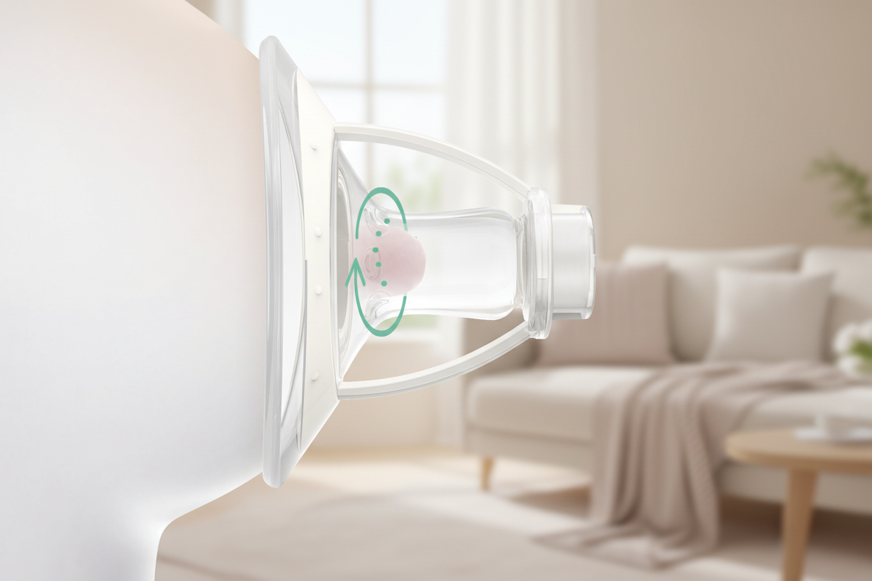 Breast Shield with Warm Lifestyle Background