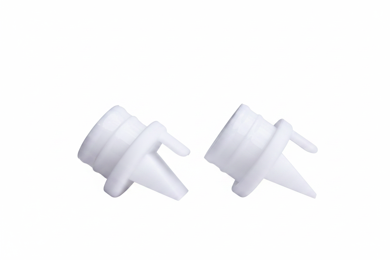 Duckbill Valves Angled – White Background