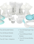 Z2 BREAST SHIELD KIT FOR DOUBLE PUMPING (SET OF 2)